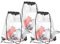 PVFZXS 3 Stück Clear Bag, Clear Bag Festival transparente Tasche, Kordelzug Tasche, wasserdichte Tasche, durchsichtige Tasche, durchsichtiger Rucksack, für Schulrucksack, Gym, Reisen, Strandschwimmen