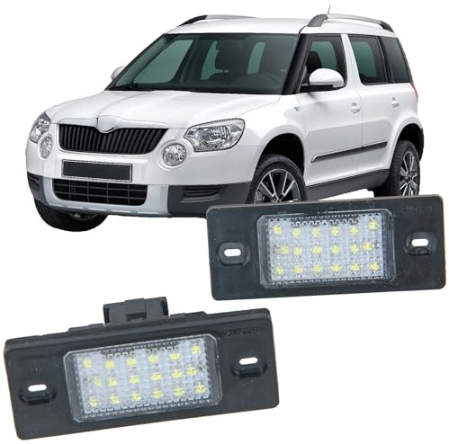 REINKO LED Kennzeichenbeleuchtung passt für Skoda Fabia 2 Yeti Baujahr bis 05.2012