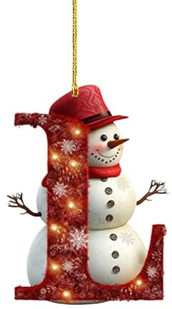 26 Letters Christmas Ornaments Personalised Christmas Tree Decorations NewAcrylicDecorations Diy Hanging Letter Novelty Baubles For Xmas Tree Party Decor Merry Xmas Decor Gifts