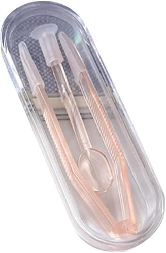 Practical Contact Lens Insertion and Removal Tool Set Practical Equipment Supplies for Students Office Workers House Contact Lens Wearing Tool Kit Lens Care (Orange)