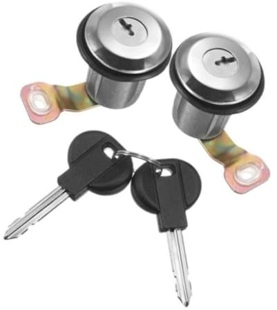 Barillet serrure porte AVG + AVD compatible pour Citroën Berlingo, Xsara, Xsara Picasso, Peugeot Partner – clé incluse – OEM 9170F3, 252522, 410306