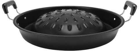 BAFOVY Thai BBQ Parrilla Grill 2 en 1 Antiadherente Calentamiento Uniforme Olla de Aluminio Parrilla de Carbón para Interiores y Exteriores Compatible con Estufa de Gas (35 cm/13.78in negro)