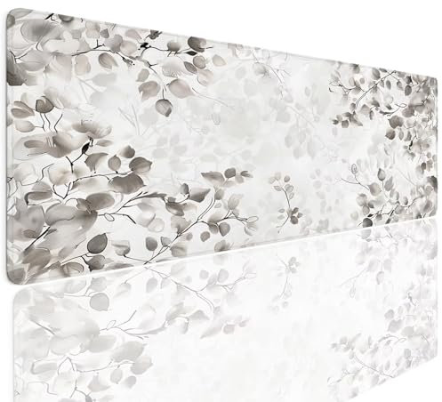 Gaming Mauspad XXL 1400x800x4mm Mousepad Gaming Schreibtischunterlage Wasserfest Anti-Rutsch, Classic Mauspad Groß Vernähte Kanten Desk Mat Art Mouse Pad Verbessert Präzision und Geschwindigkei 4-265