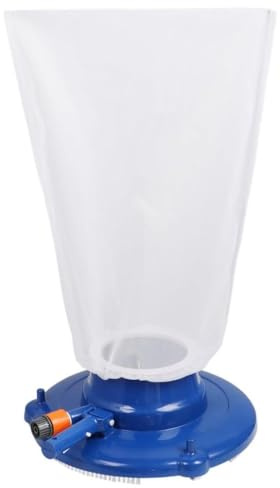 Swimming Pool Leaf Vacuum, Outdoor Pool Cleaner With 8 Jets, Mesh Bag, Brush & Wheels, Handheld Pool Sweeper For Easy Cleaning