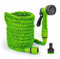 25ft to 200ft Expandable Garden Hose Pipe,Flexible Expanding Magic Hose with 3/4, 1/2 Fittings,Garden Hose with 7 Function Spray Nozzle (Green, 200ft / 60m)