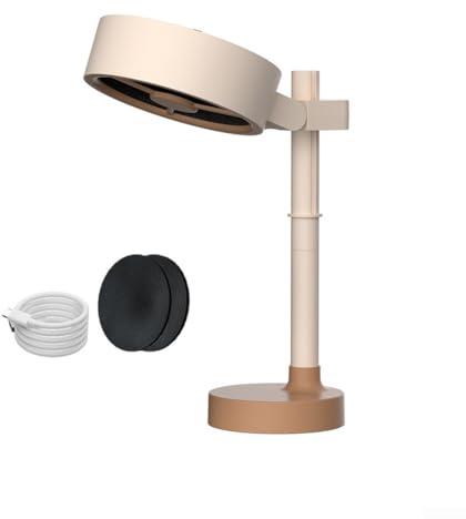 Tragbare USB-Dunstabzugshaube, höhenverstellbar und stabiler Saugnapfboden mit abnehmbarem Luftreiniger-Ventilator für den Innenbereich, Kochen, Grillen, Hot Pot (2. Generation)