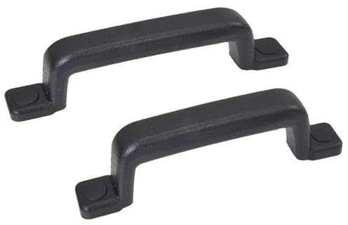 Knott 2 Stück - Handgriff/Rangiergriff - Metall Kunststoff ummantelt - schwarz
