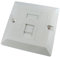 World of Data CAT5e Single Port Faceplate - Socket - RJ45 - Ethernet - Network - Face Plate Module