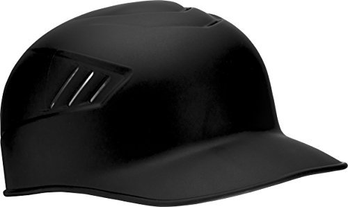 Rawlings Coolflo Base Coach-Helm, Totenkopfkappe, Mattschwarz, Größe L (19-19 cm)