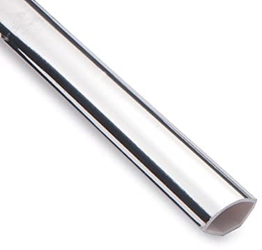 Chrome/Silver Quadrant Trim - Decorative Cladding Finishing Bead - 2m x 5 Pack
