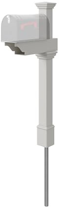Zippity Outdoor Products ZP19013 Classica Mailbox Post, White