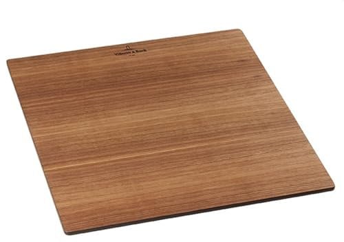 Villeroy & Boch Universal Schneidebrett Küchenzubehör, platzsparendes Schneidebrett Holz, Holzbrett Küche aus amerikanischem Nussbaum mit Kompaktkern, eckig