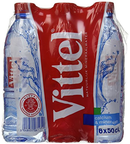 Vittel Set de 6 Bouteilles d'Eau Minérale Naturelle 50 cl