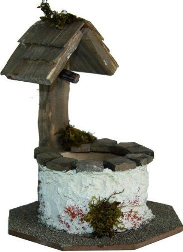 Krippenzubehör, Brunnen rund, Höhe 9cm