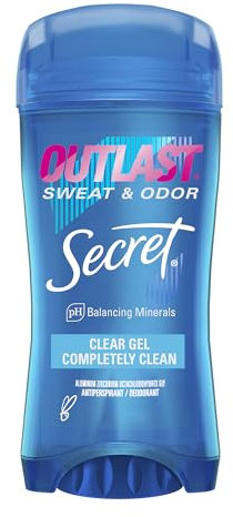 Secret Outlast Antitranspirant und Deodorant Clear Gel, absolut Saubere – 2,6 oz, je 2 Stück