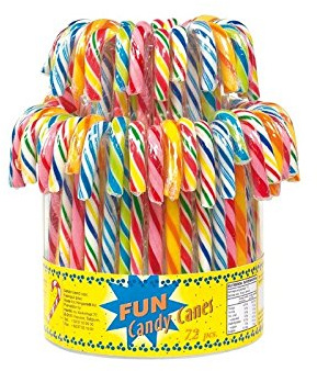 Hamlet Candy canes, fruits, bte de 1 kilo,