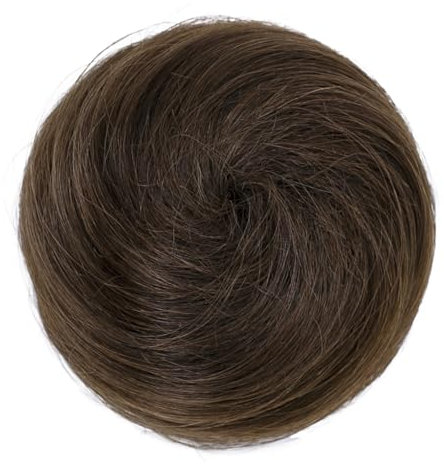 CAISHA 100% ECHTHAAR DUTT Sabrina Hochsteckfrisuren Haarteil Haarknoten Hepburn DUTT Sabrina Haargummi Braun H311d