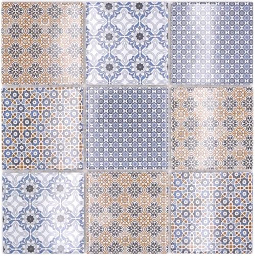 Mosaik Quadrat Classico mix Keramik | 10 Mosaikmatten