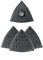 FEIN Set levigatura e smerigliatura con 1 platorello triangolare forato (lunghezza bordo 130 mm), 2 fogli abrasivi per ciascun tipo di grana 60, 80, 180. Attacco Stralock Plus, Lunghezza bordo 130 mm
