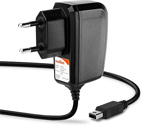 subtel, 5V Cargador Compatible con Nintendo Wii U Gamepad Fuente de alimentación con Conector System Conector Cable de alimentación 1A 1.10m Adaptador de Corriente AC