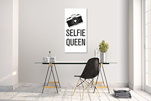 Wandtattoo Wandsticker Aufkleber Sprüche Life Quotes Statements SELFIE QUEEN Grösse: 60 x 120 cm