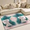 yibaihe Palm Blätter und Giraffe Bedruckt Große Fläche Teppiche, leicht Rutschfeste Boden Teppich Nutzung für Wohnzimmer Schlafzimmer Home Deck Terrasse,203 x 147 cm