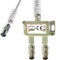 TronicXL IEC Verteiler Antennenverteiler Kabel + Adapter Kabelfernsehen DVB-T2 DVBC Koax zb für Unitymedia Splitter Vodafone Netcologne Netaachen Netkassel Telecolumbus Primacom Ewe Unicable 2fach