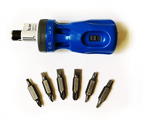 Silverline 813078 Stubby Ratchet Screwdriver Set 12-in-1