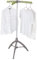 Collapsible Clothes Drying Rack, Portable Garment Racks Indoor, Foldable Standing Laundry Racks for Drying Clothes, Tripod Stand, Hangaway Garment Rack, Steamer Hanger Stand, Green and Grey