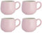 Mason Cash Styling Embossed Honeycomb Stoneware Mug Microwave Safe Pink (Pack of 4)