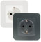 LEDKIA LIGHTING Enchufe Tipo F Schuko Classic Plateado