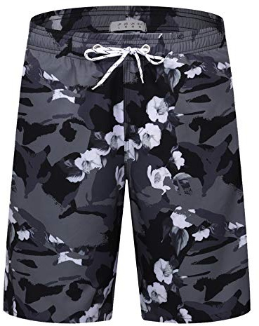 APTRO Men's Swim Trunks Swimming Shorts Board Shorts Quick Dry Beach Shorts Big and Tall Swim Shorts Camo MK118 M