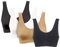 PBE 4 Pack Super Comfort Padded Bra, Thick Double Material Women's Sleep Bras, Sports Bra, Premium Quality, Seamless, No Wires! - 4 Pack Black/White/Nude/Black - XX Large