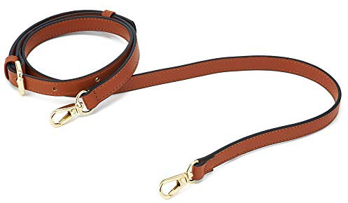ZOUIQSS Frauen Leder Schulterriemen Trageriemen,Tasche Schultergurte Gurt Riemen für Geldbörse Handtaschen,verstellbare Ersatz Crossbody Bag Strap Tragegurt Umhängegurt (braun)
