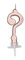Di&Gi Italic Tortenkerze Fragezeichen 7 cm - Rosa Gold Metal