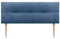 DHOME Cabecero de Polipiel o Tela AQUALINE Pro cabeceros Cabezal tapizado Cama Lujo (Tela Azul, 135x105cm con Patas (Camas 120/135/140))