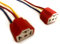 MelTruck® 2x H4 Lampensockel Keramik Stecker Lampenstecker Leuchtmittel Anschluß Sockel