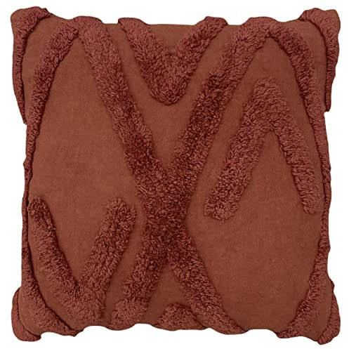furn. Kamjo Polyester Filled Cushion, Cotton, Red