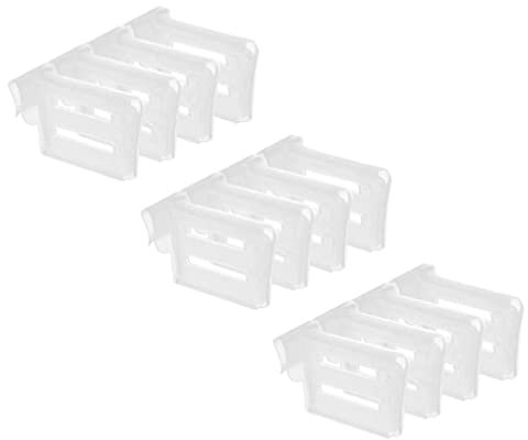 LIFKOME 12pcs Expandable Fridge Side Door Divider Partition Boards for Organized Storage Adjustable for Drinks Seasonings Items for Kitchen Use