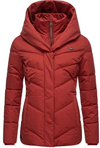 Ragwear Damen Winterjacke Kurzmantel mit Kapuze Natesa Intl. Red22 Gr. M