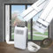 gulrear Sliding Door Air Conditioner Kit,2023 New Upgrade 6 plates Seamless Slot Style Portable Air Conditioner Sliding Door Vent Kit Max Adjustable Length 95 Inch, Suit for 5.9 Inch Exhaust Hose