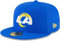 New Era NFL 59FIFTY Team Color Authentic Collection Fitted On Field Game Cap Hat (A1, Numeric, Numeric_7, Los Angeles Rams), Blau, 7