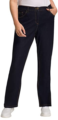 Ulla Popken Damen Hose Bootcut-Jeans