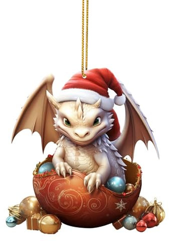 1 Stück Weihnachtsdeko Lustige Deko Weihnachten Ornamente Weihnachtsschmuck Acryl Anhänger Weihnachten Cartoon Anhänger Weihnachtsbaum Anhänger Funny Weihnachten Deko Auto Anhänger