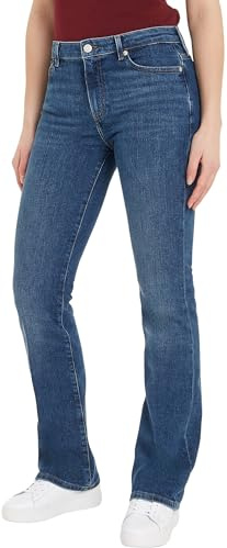 Tommy Hilfiger Damen Jeans Hose Bootcut Fit Mid Rise, Blau (Ana), 28W/32L