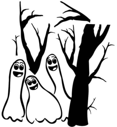 Veemoon Halloween toter Baum-Geist-Wandaufkleber wanddeko schlafzimmer wandverkleidung bad modische Aufkleber Halloween-Türaufkleber Geister Aufkleber Schaufensteraufkleber Persönlichkeit