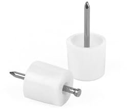 FURNDIY 100 Stück Regalstifte mit Nägeln 11mm | Regalstütze | Klammern mit Nägeln | Regalhalter Pins für Bücherregal