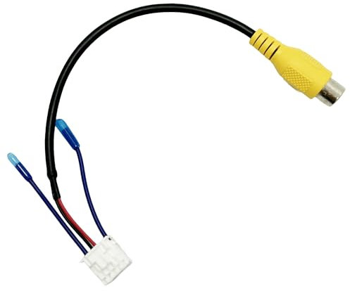 WildTundra Adaptador de arnés de cámara de respaldo de 10 pines para Android estéreo de coche, conector de arnés de cableado RCA, cable de entrada de vídeo para radio de mercado de accesorios