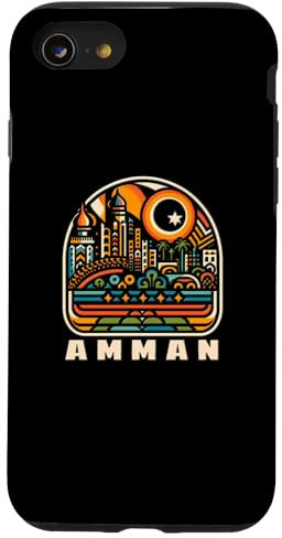 Hülle für iPhone SE (2020) / 7 / 8 Amman Jordan – Amman Jordan Logo – Amman Jordanian