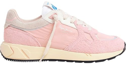 Pepe Jeans Marlon Divided Leather Trainers Pink